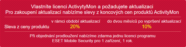 ActivityMon prodloužení